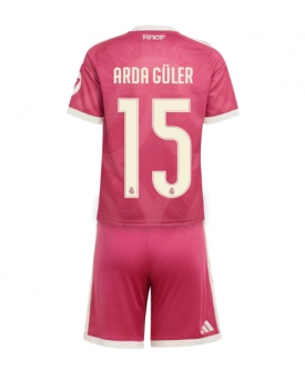 Real Madrid Arda Guler #15 Maglia Gara Terza Repliche 2026-27 Bambino Maniche Corte Real Madrid Arda Guler #15 Maglia Gara Terza Repliche 2026-27 Bambino Maniche Corte